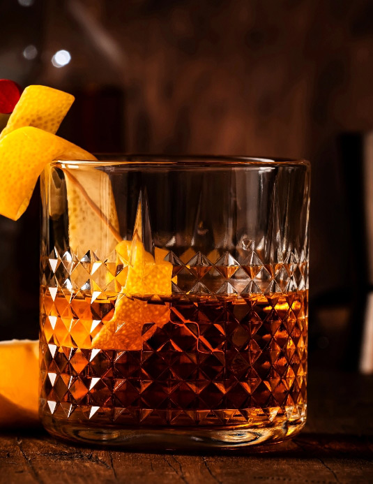 Bourbon Old Fashioned Cocktail Drink